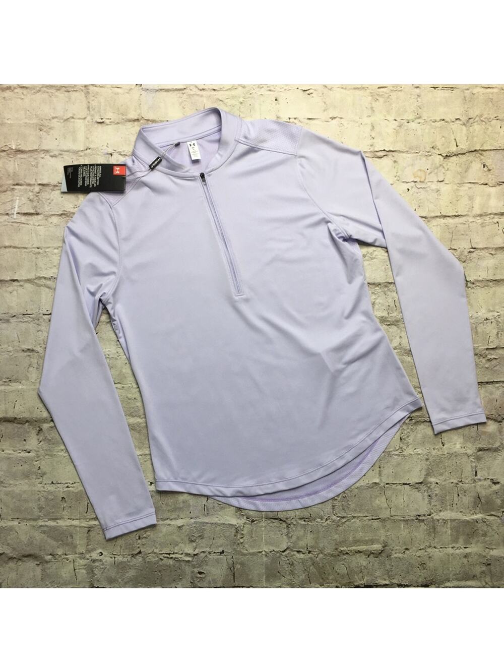 NEW Under Armour Fitted Golf Pullover in Light Purple